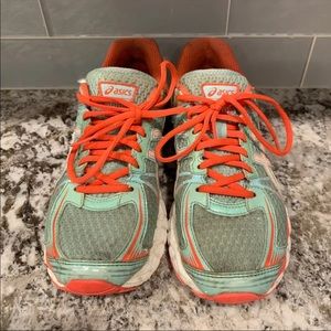 Asics Aqua Coral Gel-Flux Running Training Shoes Sneakers T3D9N Womens Size 9